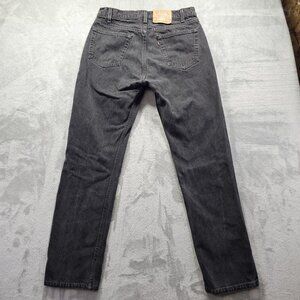 Vintage Levi's 505 Jeans Mens 36x34 Black Denim Regular Fit Straight Leg